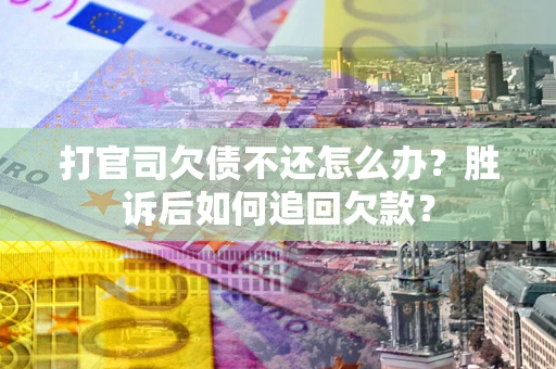 武汉打官司欠债不还怎么办？胜诉后如何追回欠款？