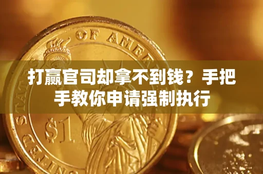 武汉打赢官司却拿不到钱？手把手教你申请强制执行