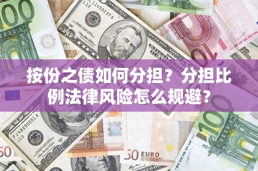 武汉按份之债如何分担？分担比例法律风险怎么规避？