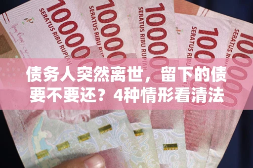 武汉债务人突然离世，留下的债要不要还？4种情形看清法律判决