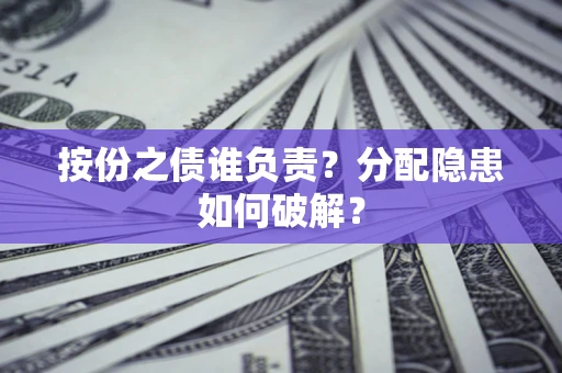 武汉按份之债谁负责？分配隐患如何破解？