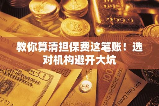 武汉教你算清担保费这笔账！选对机构避开大坑