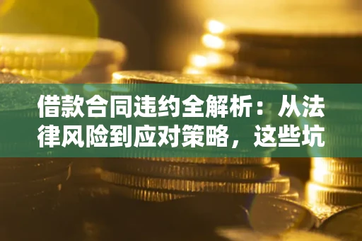 武汉借款合同违约全解析：从法律风险到应对策略，这些坑别再踩！