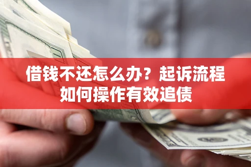 武汉借钱不还怎么办？起诉流程如何操作有效追债