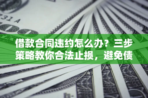 武汉借款合同违约怎么办？三步策略教你合法止损，避免债务危机升级