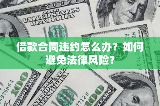 武汉借款合同违约怎么办？如何避免法律风险？