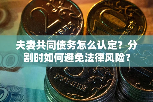 武汉夫妻共同债务怎么认定？分割时如何避免法律风险？