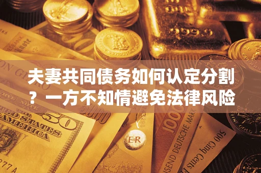 武汉夫妻共同债务如何认定分割？一方不知情避免法律风险必看！